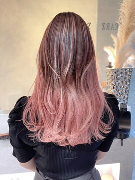 ロコスピアーズ(ROCO SPEARZ) コーラルピンク　スライシングバレイヤージュ