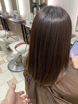 アース 天満橋店(HAIR & MAKE EARTH) 20代30代40代ストレートアッシュベージュ髪質改善艶感カラー