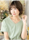 ウルフパーマひし形ふわふわフェザーショートa浦和20代30代40代