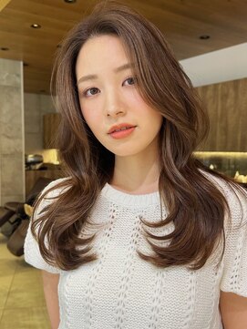 グランド(GRAND) ロングレイヤー/ミルクティーベージュ/レイヤーカット