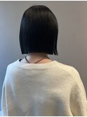 王道切りっぱなしボブ