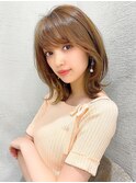 イメチェンウルフひし形シルエット外ハネボブ美髪ワンカール