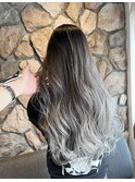 ROUIS 津田沼 ロングヘアバレイヤージュ