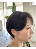 マッシュショート×グレージュ