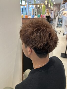 アース 長崎時津店(HAIR&MAKE EARTH) スパイキーショート×ピンクベージュ