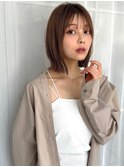 大人ボブ　　レイヤー　外ハネボブ　レイヤーカット