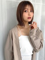 大人ボブ　　レイヤー　外ハネボブ　レイヤーカット