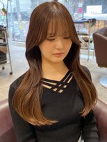 キャパ セントラル 天神 大名店(CAPA central)&nbsp;ベージュカラー 髪質改善 韓国風ヘア 顔周りカット 20代