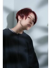 トランク 金剛店(tranq) 大人ボルドー系ショートボブ