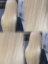 ベレーザ 渋谷(BELEZA) 17428全頭ブリーチ抜きっぱなしブ金髪ブロンドバタフライカット