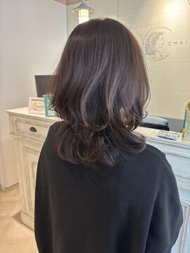 シェノン 赤羽店(CHAINON) 大人気髪型くびれレイヤーウルフミディアム30代40代ヘア丸顔面長