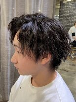 ブルニール 中崎町(BLEUNIR) ツイストスパイラル ツーブロック 無造作 マッシュ
