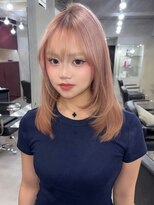 エクーエルム 心斎橋(ECOO yelm)&nbsp;ブリーチ/ケアブリーチ/ピンクベージュ/ハイトーン