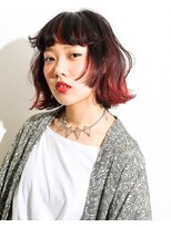 ニコヘアー(niko hair) レッド×ダーク▼LINEID@vey3047y