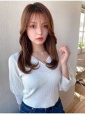 みきなウザバング韓国ヘアシースルーヨシンモリ大人ヘア髪型小顔