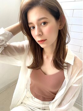 クラン(clan) 小顔ウルフ＃マロンベージュAラインボブ