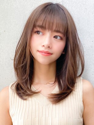 2025年冬】セミロングの髪型・ヘアアレンジ｜人気順｜ホットペッパー 