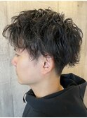 ツーブロックスパイラルパーマ^_^