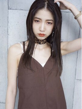 ルモア(RUMOR) Rumor×セミウェットストレート【ダークパープルブラウン】