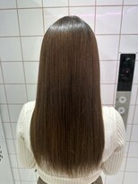 ロンドルーチェ 心斎橋(Lond luce)&nbsp;ダークアッシュ/ミディアムレイヤーカット［髪質改善/縮毛矯正］