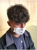ツイストスパイラルパーママッシュメンズパーマ波巻きパーマ