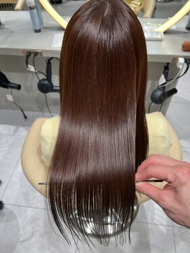 ロンドメリア 天神大名店(Lond Melia) ★大人ガーリー艶髪チョコレート髪質改善★ #髪質改善#縮毛矯正