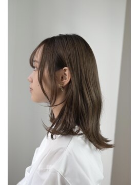 ソイクフ 四条大宮店(SOY-KUFU) 大人可愛い◎20代30代40代前髪パーマグレーベージュミディアム