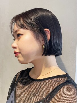 アイティーバイアルバム 下北沢店(IT by ALBUM) くびレイヤーアッシュブラックニュアンスカラー_ba484381