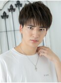 カッコかわいい雰囲気のマットブラウンシャギーマッシュf与野
