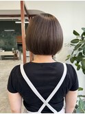 パツっとボブ/アッシュブラウン！