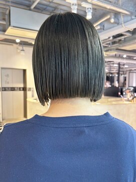 アイティー バイ アルバム 浦和店(IT by ALBUM) オリーブカラー秋色透明感カラーボブルフワンレン_ba534371