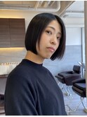 動いてもまとまるミニボブ