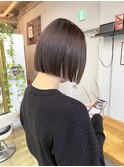 NUDEミニボブ 大人ショートボブ前下がりボブ ワンレンボブ