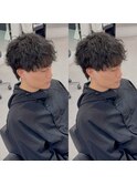 マッシュ波巻きスパイラルパーマ