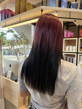 ヘアメイク ゼロ(0) グラデーションデザインカラー