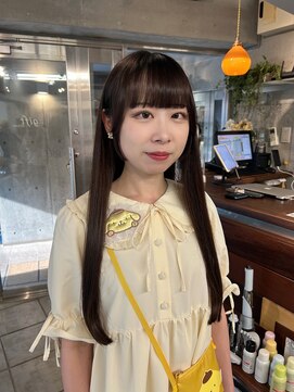 ギフトサニーサイド(gift sunny side) 軽めぱっつん＊ツヤツヤストレートロング