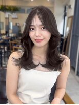 コート 表参道(Cote)&nbsp;美髪レイヤーカットオリーブグレージュグレージュカラー顔まわり