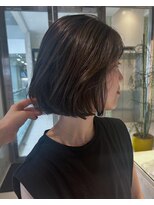 バロンフェム(baLon.fem)&nbsp;【stylist田島】ふんわり大人ボブ/グレージュ/ブリーチなし