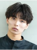 横浜西口センターパートニュアンスパーマフェザーショート緩め
