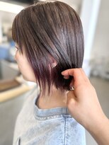 ゴットラトゥール(GOTTO LATOUR)&nbsp;きりっぱなし/ボブ/インナーカラー/インナーカラーピンク