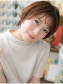 ★エンドカラーウェットヘア束感ショートマッシュ20代30代★1