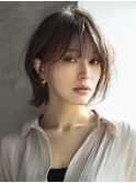 40代50代60代/脱白髪染め白髪ぼかしハイライト/大人ショート