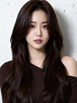 アンブレラカラーミディアムヘアショートカットセミロング50代