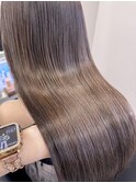 着物ヘア/大人ガーリー/ダークアッシュ/似合わせカット/木更津