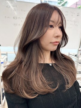 ネイロ バイ ジルブラン 葛西(NeiRo by JIL BLAN) ハイライト白髪ぼかしダブルカラーインナーカラーショートボブ