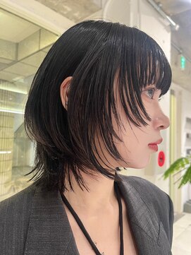 ダブ アオヤマ(DaB AOYAMA) ウルフボブ姫カット顔まわりレイヤー顔まわりカット