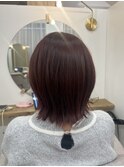 レイヤーボブ×レッドブラウン