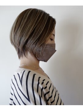 ガール(Girl) ショートボブハイライト