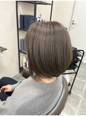 着物ヘア/大人ガーリー/ダークアッシュ/似合わせカット/鎌取