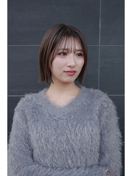 モネ 栄 久屋大通店(monet) 切りっぱなしボブブルカラーインナーカラーケアブリーチ